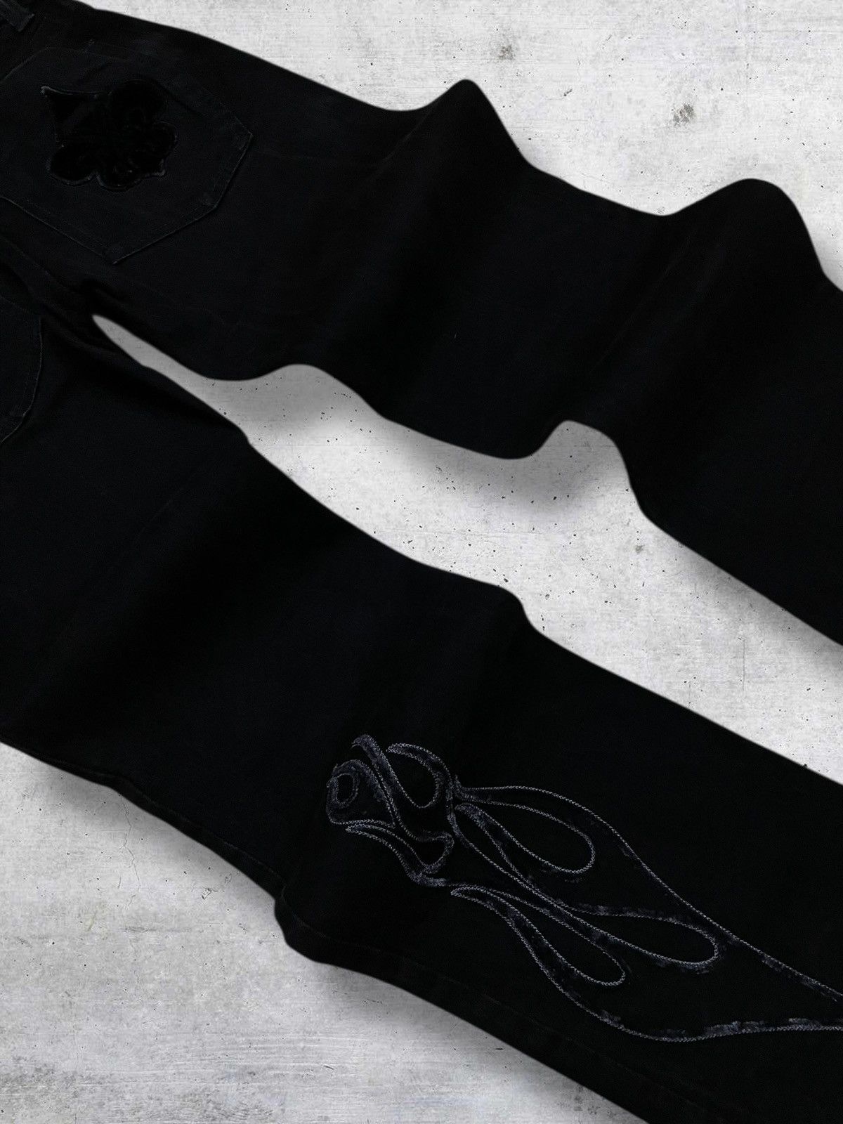 Japanese Brand VINTAGE 11 11 MADE IN USA OG TRIBAL TATTOO SUEDE DENIM 90S Size US 30 / EU 46 - 13 Thumbnail