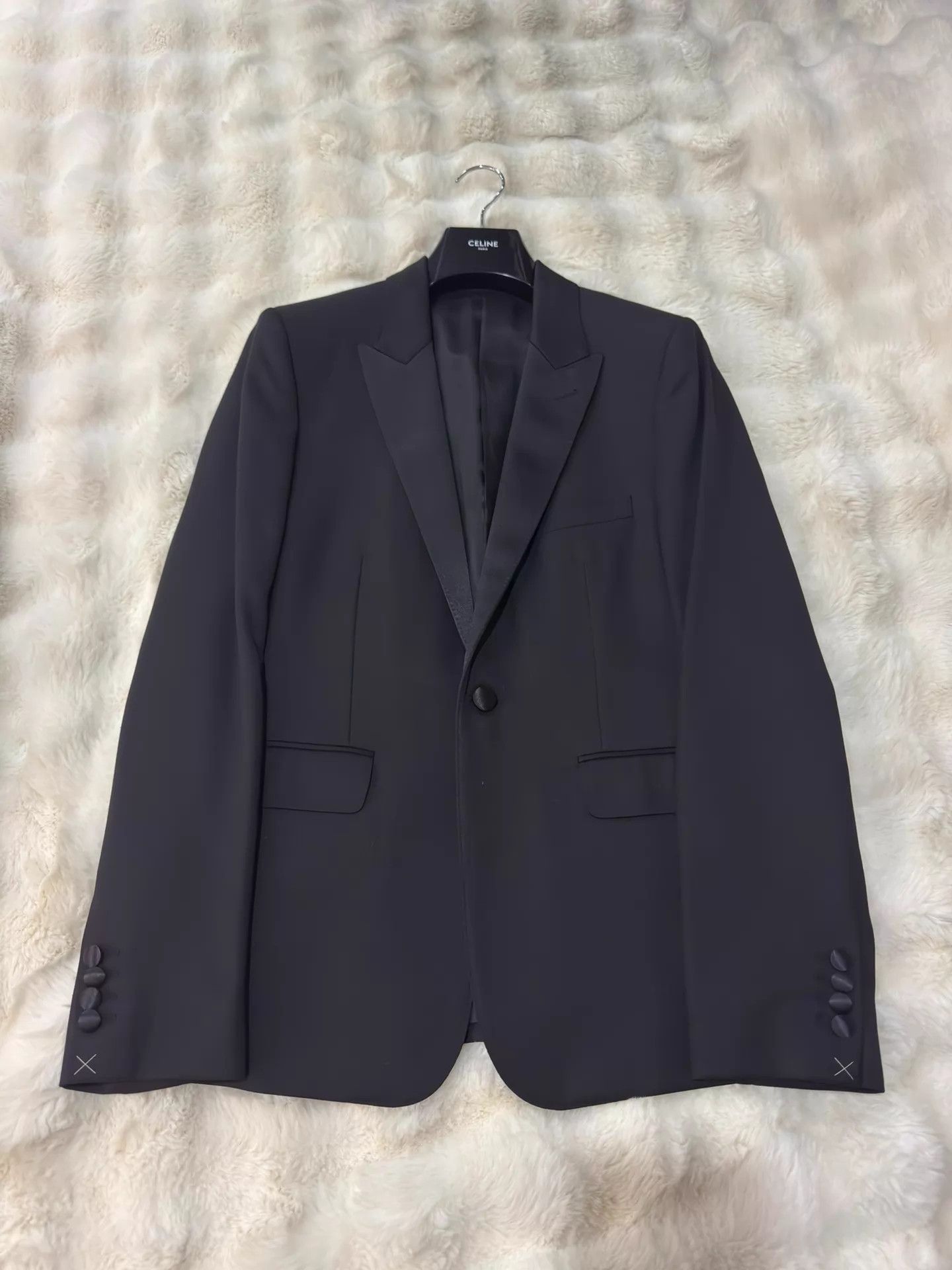 Celine Celine 23ss Men's 1-Button Smoking Jacket 52 Size 52R - 1 Thumbnail