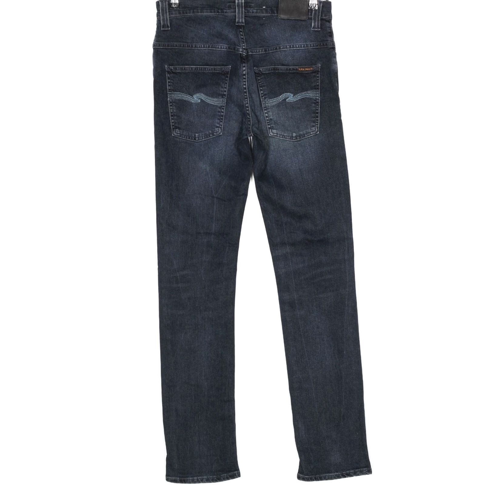 Nudie Jeans NUDIE JEANS THIN FINN Blue Jeans Men Slim Stretch W31 L34 5-Pocket Denim Zip Belt Loops Mid Rise Regular Size 31/34 DZ7021 Size US 31 - 2 Thumbnail