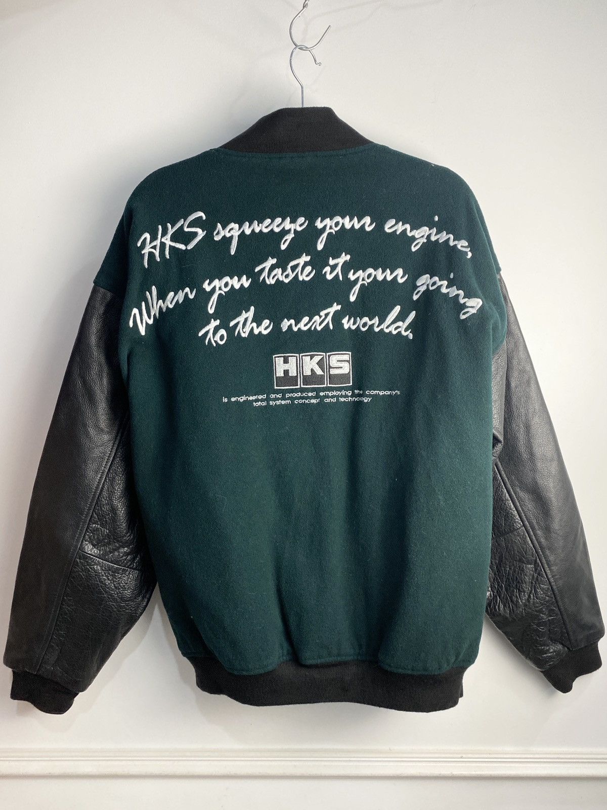Japanese Brand 90s HKS Motorsport Varsity Jacket Size US L / EU 52-54 / 3 - 10 Thumbnail