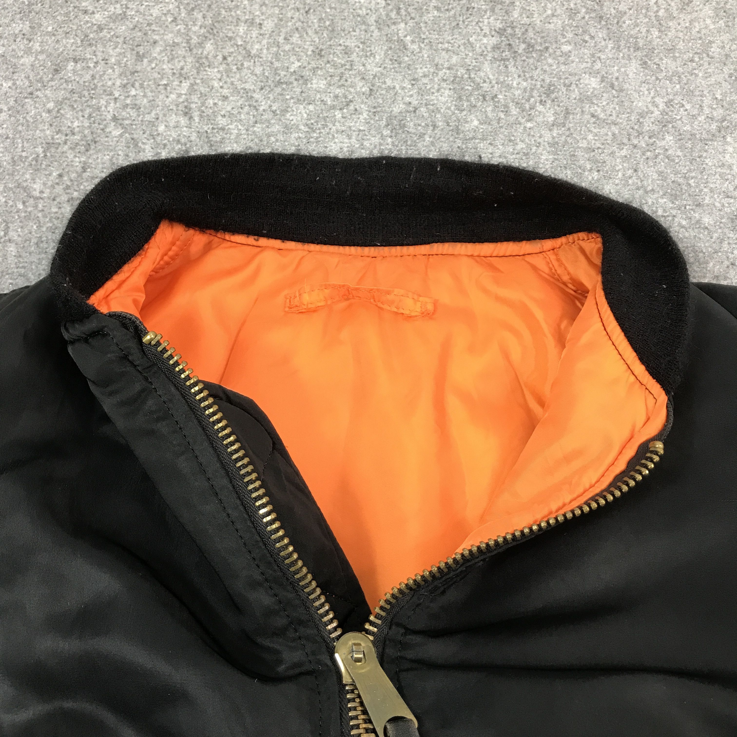 Alpha Industries × Japanese Brand ALPHA INDUSTRIES FLYERS MAN MA1 BOMBER BLACK JACKET Size US XL / EU 56 / 4 - 7 Thumbnail