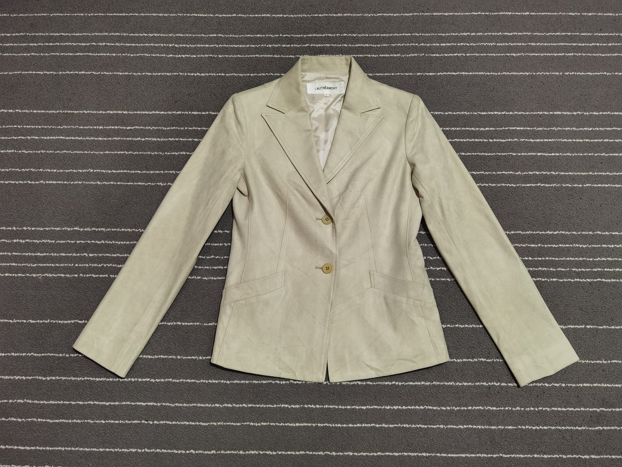 Designer × Japanese Brand LAUTREAMONT woman blazer cream XS 2138 Size XS / US 0-2 / IT 36-38 - 3 Thumbnail