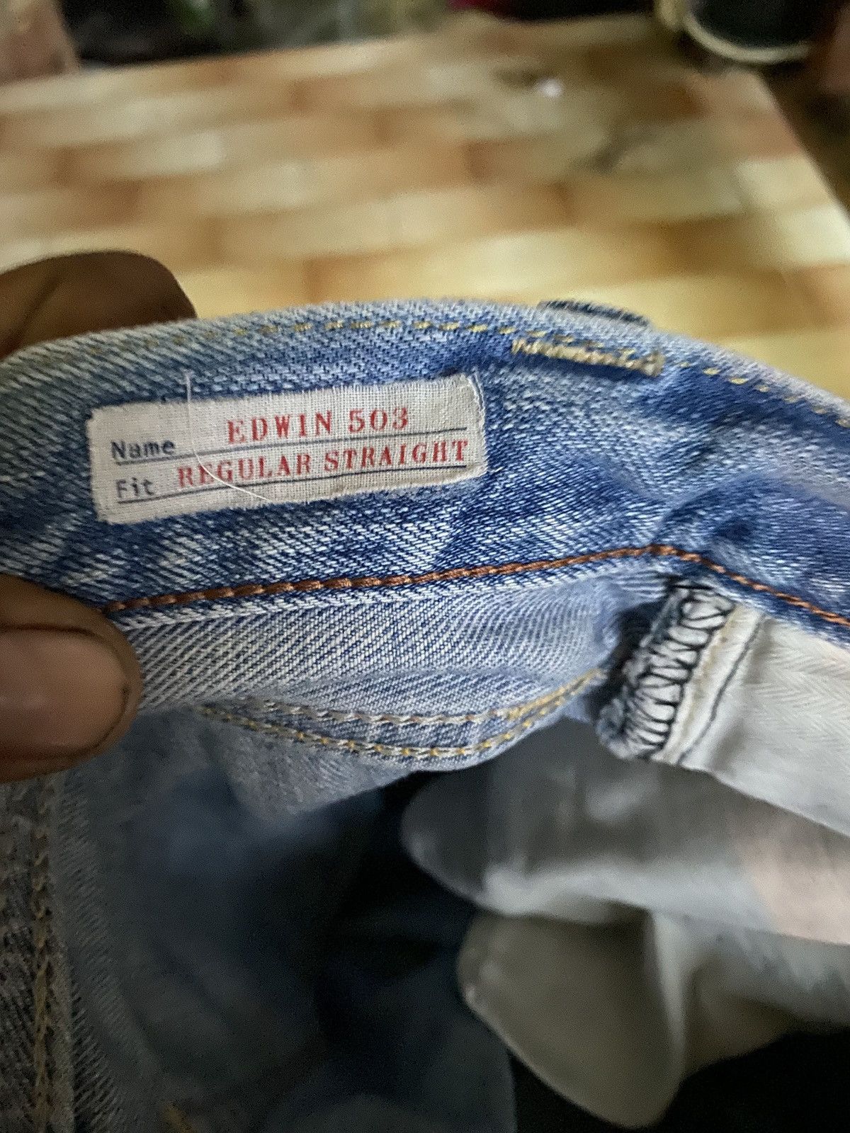 Edwin × PPFM Vintage edwin 503 regular straight denim Size US 29 - 13 Thumbnail