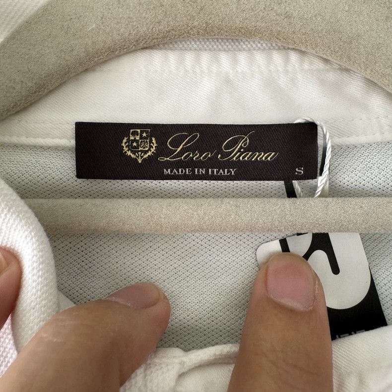 Loro Piana LORO PIANA White short-sleeved polo shirt Size S / US 4 / IT 40 - 3 Thumbnail