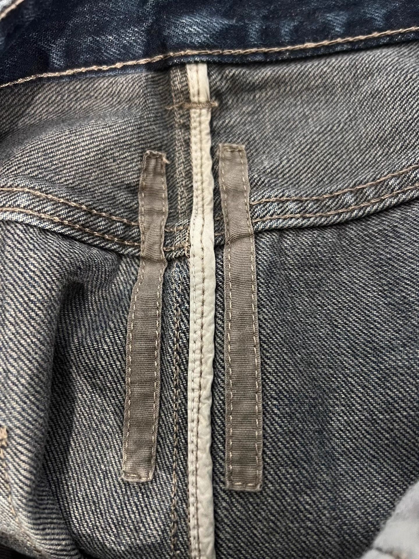 Rick Owens Rick Owens DRKSHDW Washed Vintage Cropped Denim K35 Size US 31 - 6 Thumbnail