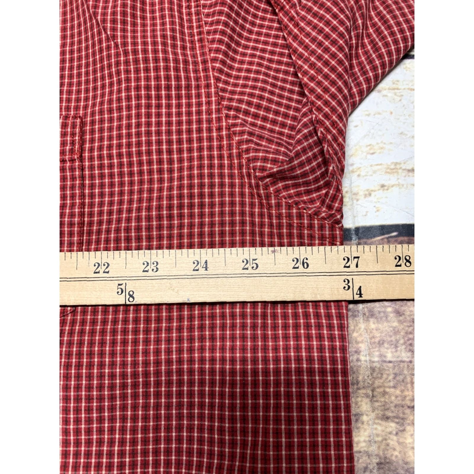 Wrangler Wrangler Hero Button-Up Shirt Men XL Red Plaid Cotton Short Sleeve Western Pattern Casual Shirt Size US XL / EU 56 / 4 - 5 Thumbnail