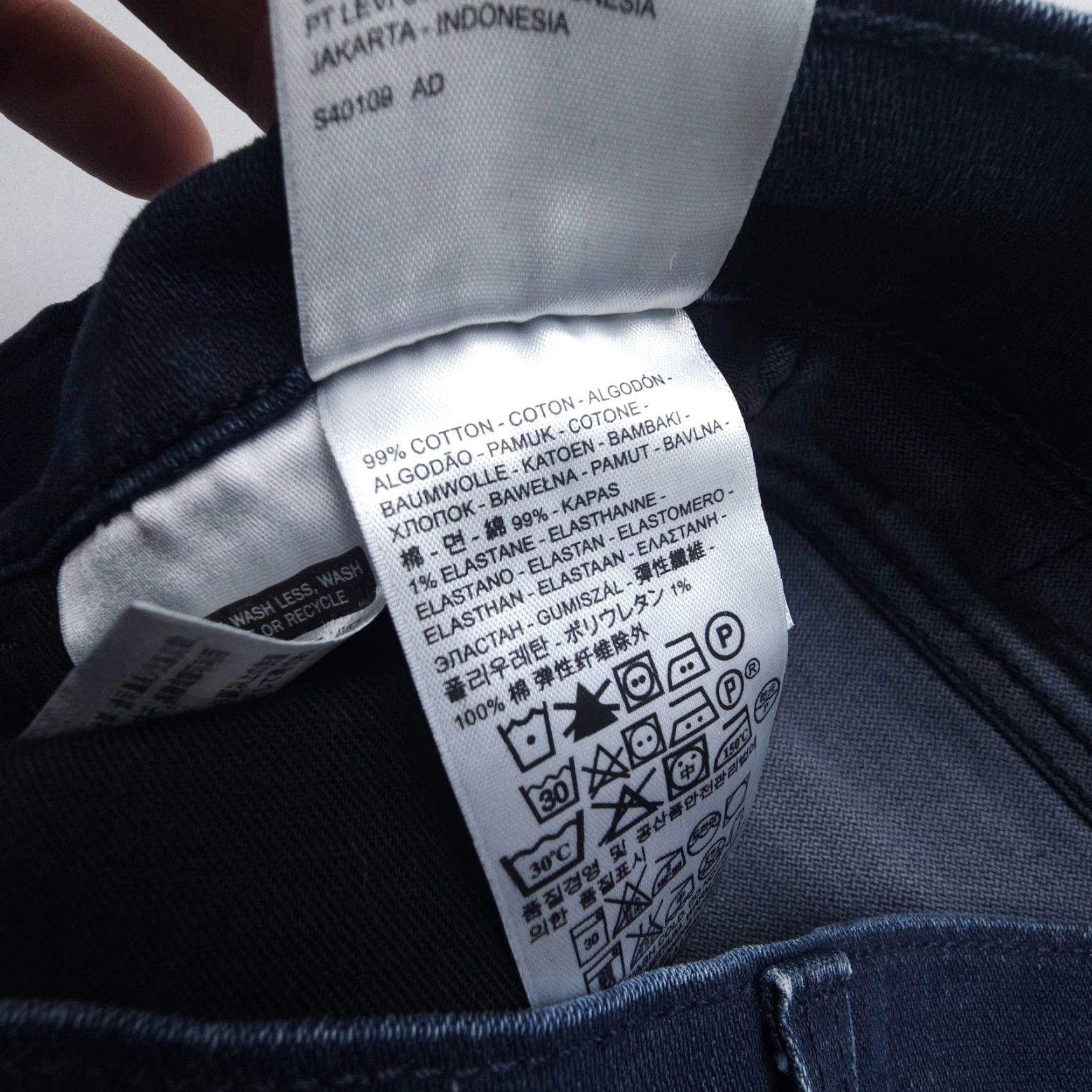 Levi's Levi's 511 Skinny Fit Jeans Mens 32 x 32 Dark Wash Blue Denim Slim Flex Size US 32 / EU 48 - 6 Thumbnail