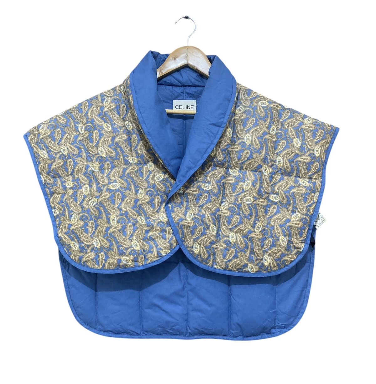 Celine Vintage Celine Paisley Down Poncho Rare Colour Size US L / EU 52-54 / 3 - 1 Thumbnail