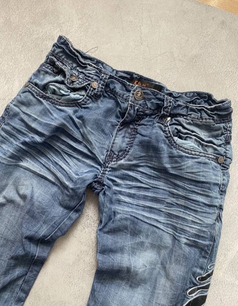 Japanese Brand Vintage Ed Hardy Style Y2K Distressed Denim Pants Size US 30 / EU 46 - 3 Thumbnail