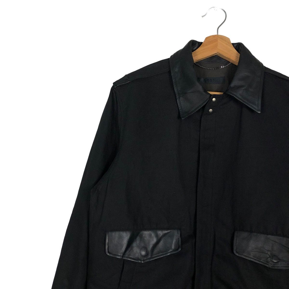 Japanese Brand BIKER JACKET LEATHER POCKET VIRUS JAPAN ISSEY MIYAKE DESIGN Size US S / EU 44-46 / 1 - 5 Thumbnail