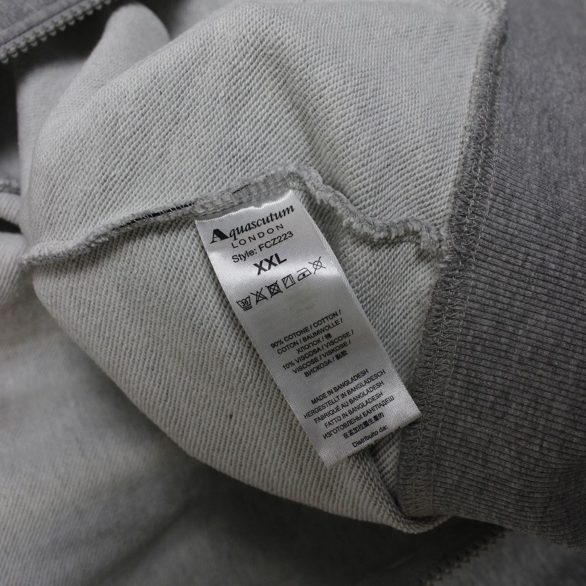 Aquascutum Aquascutum hoodie men cotton XL XLL zip logo Size US XL / EU 56 / 4 - 7 Thumbnail