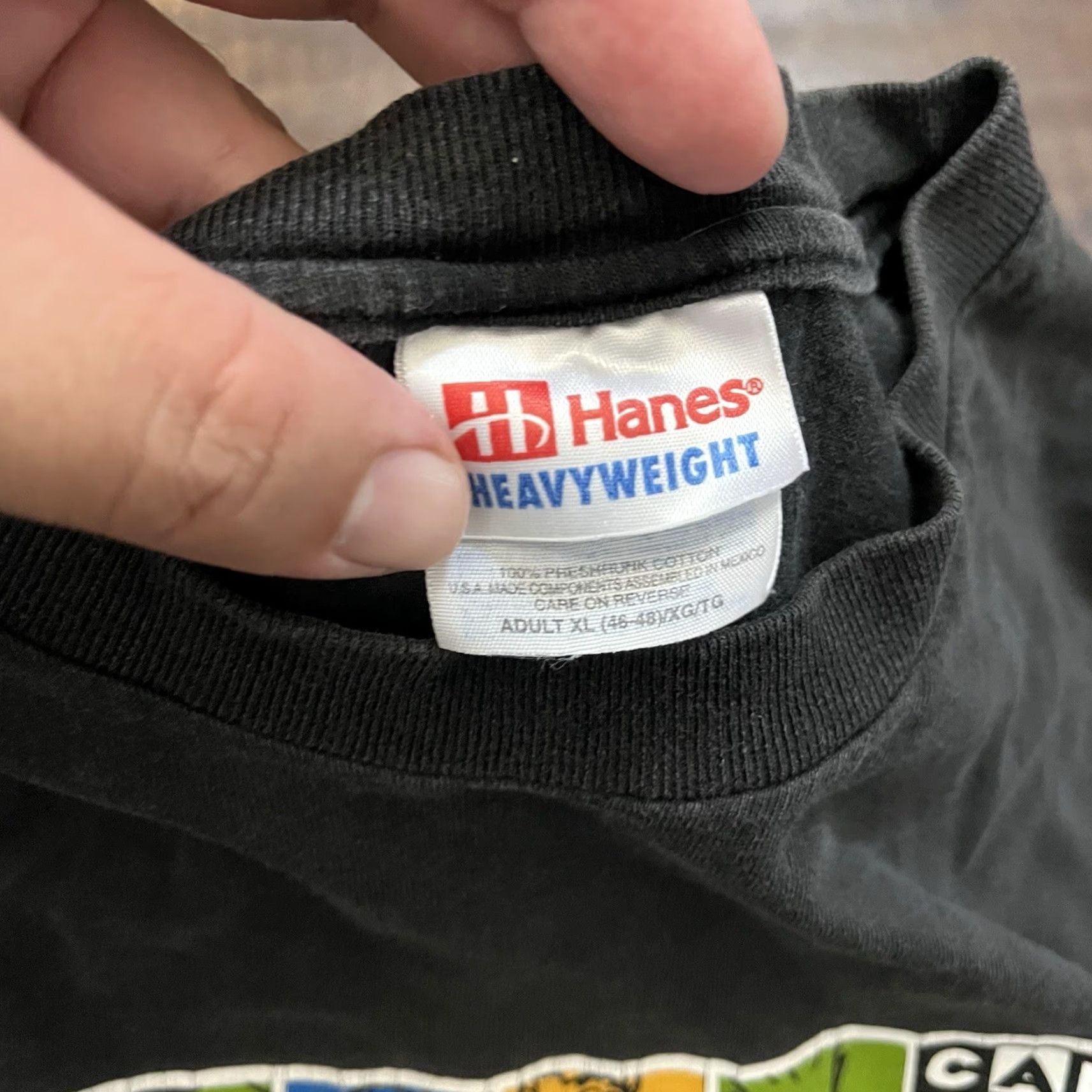 Hanes VINTAGE Hanes Cartoon Network T-Shirt Space Ghost Coast To Coast 90s Logo Black XL Mens Short Sleeve Size US XL / EU 56 / 4 - 3 Thumbnail
