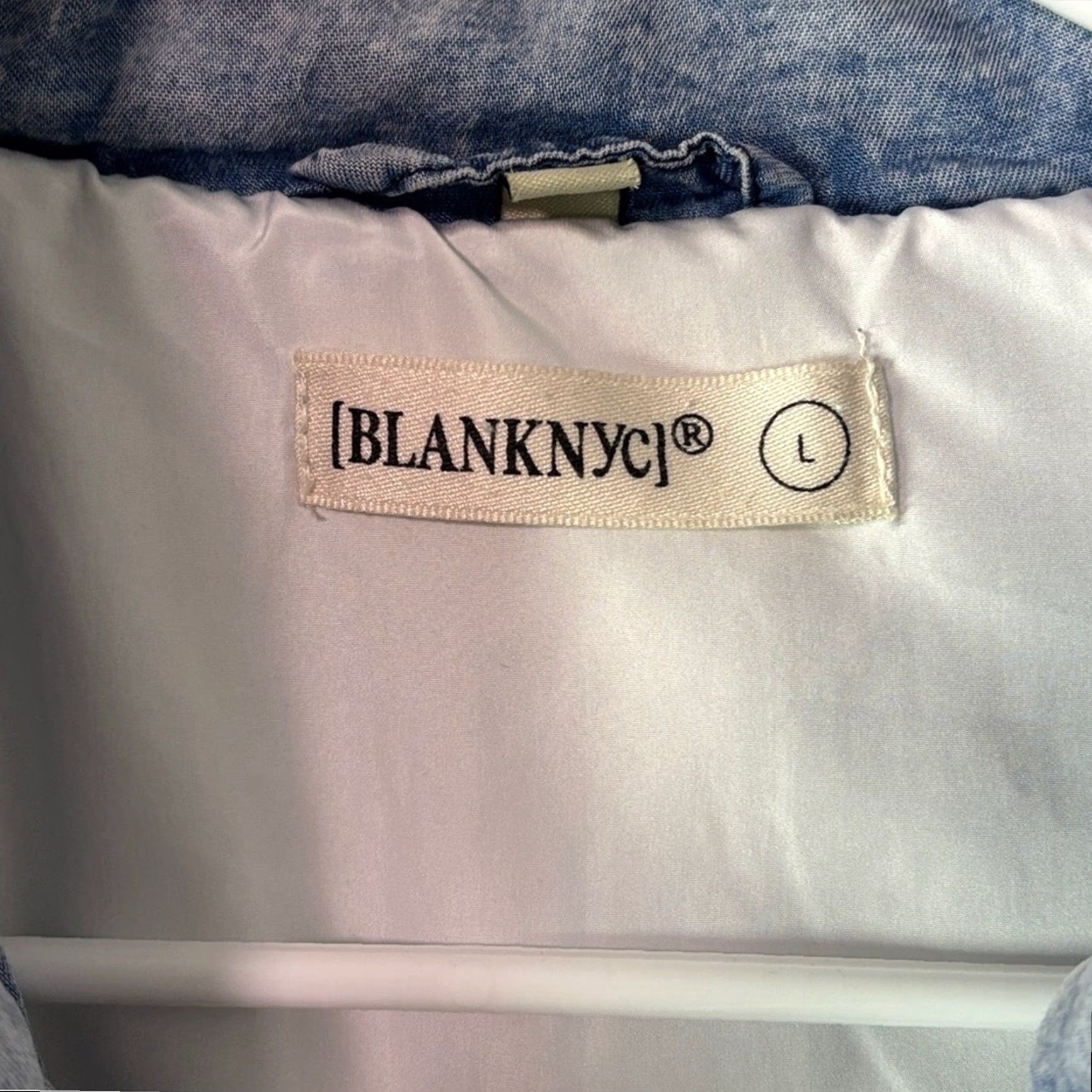 Vintage BLANKNYC Quilted Bomber Jacket Acid Wash Blue Women’s Large L Jacket Women's Blue Quilted Bomber Size L / US 10 / IT 46 - 2 Thumbnail