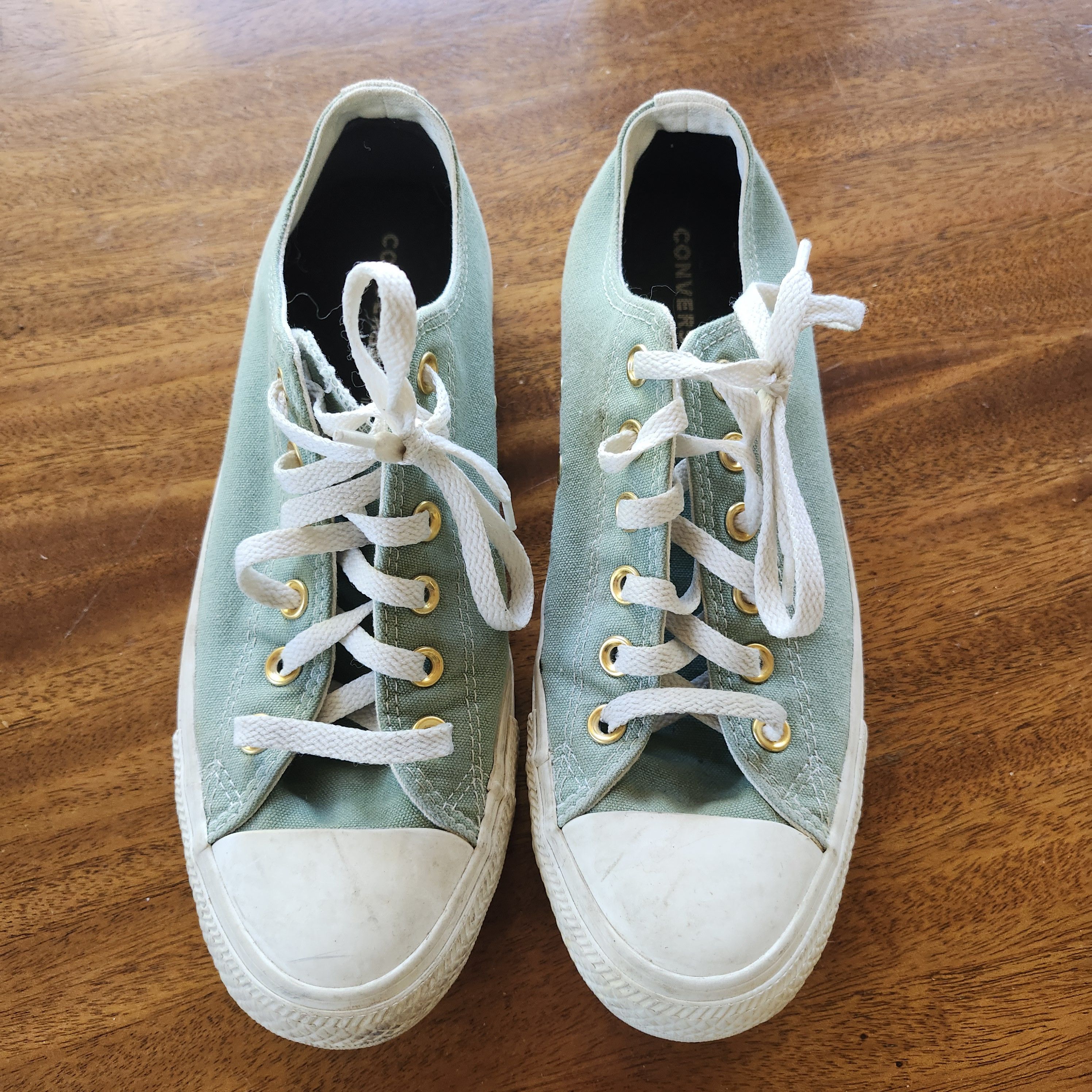 Converse Converse All Star Low Top Women's Green Canvas Sneakers 9 Size US 9 / IT 39 - 1 Thumbnail