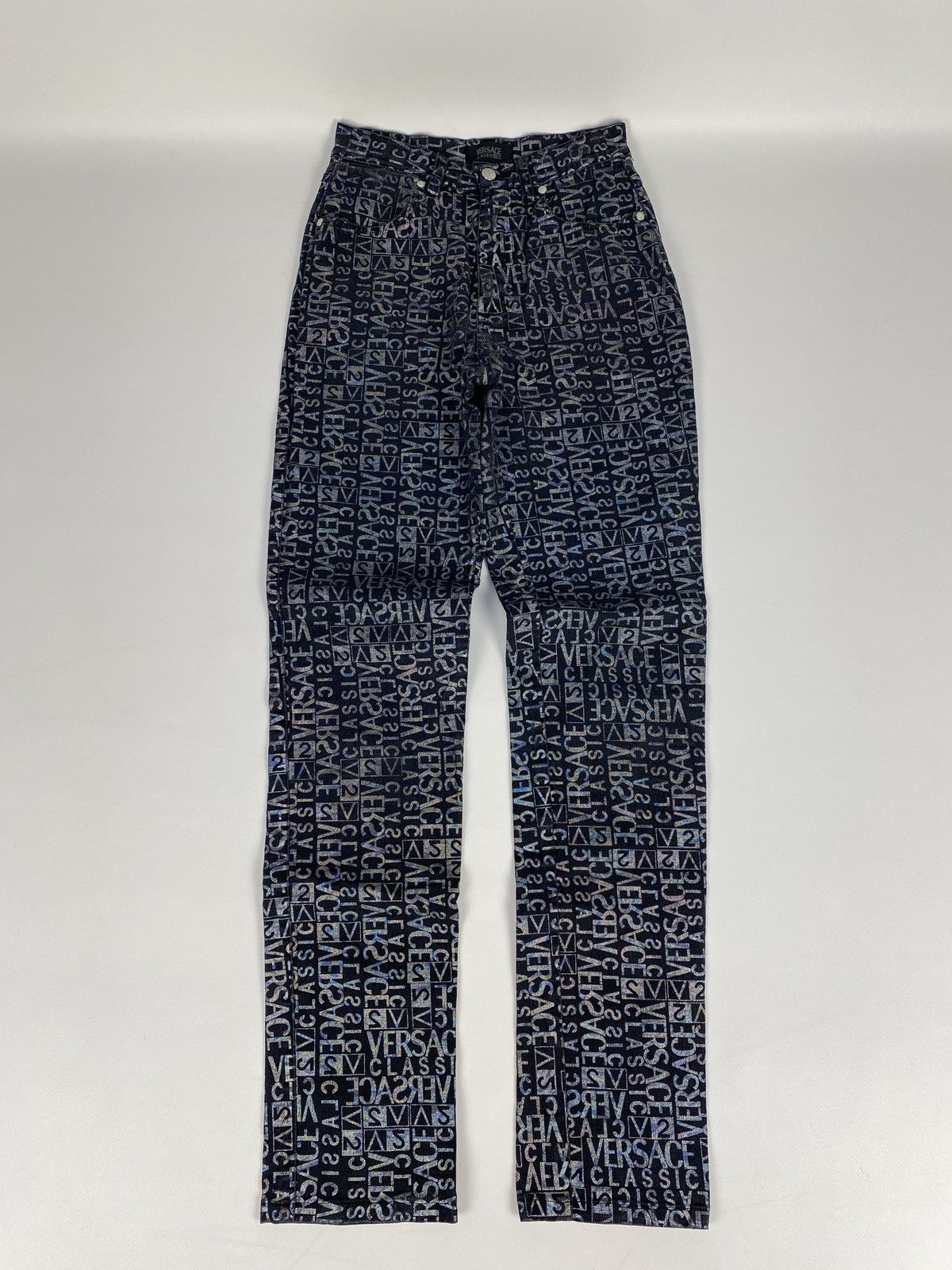 Versace Monogram Printed Avant Garde Japanese Jeans