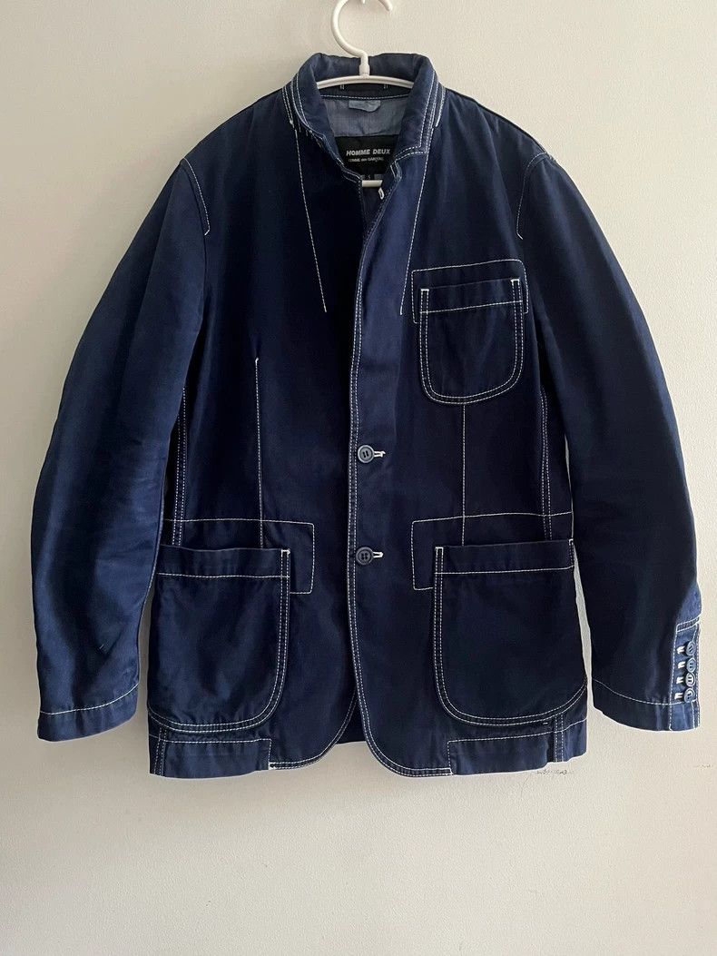 Comme des Garcons Comme Des Garcons Denim indigo long sleeved jacket 2503-Nex Size US S / EU 44-46 / 1 - 1 Thumbnail