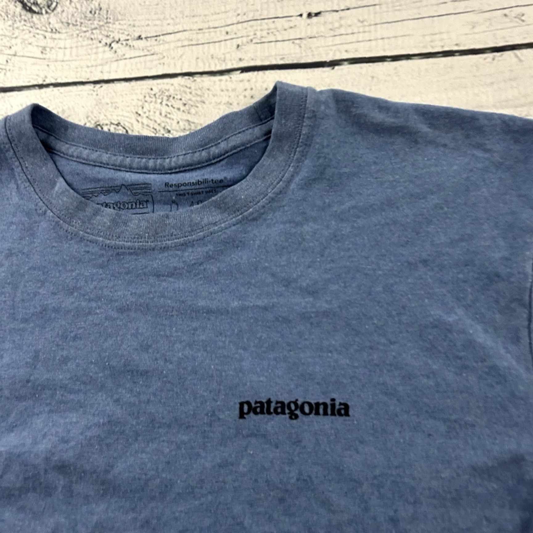 Patagonia Patagonia T-shirt Regular Fit Long Sleeve Men Small Blue Fitz Roy Bison Shirt Mens Blue Patagonia Regular Fit Long Sleeve T-Shirt Fitz Roy Bison Size US S / EU 44-46 / 1 - 2 Thumbnail
