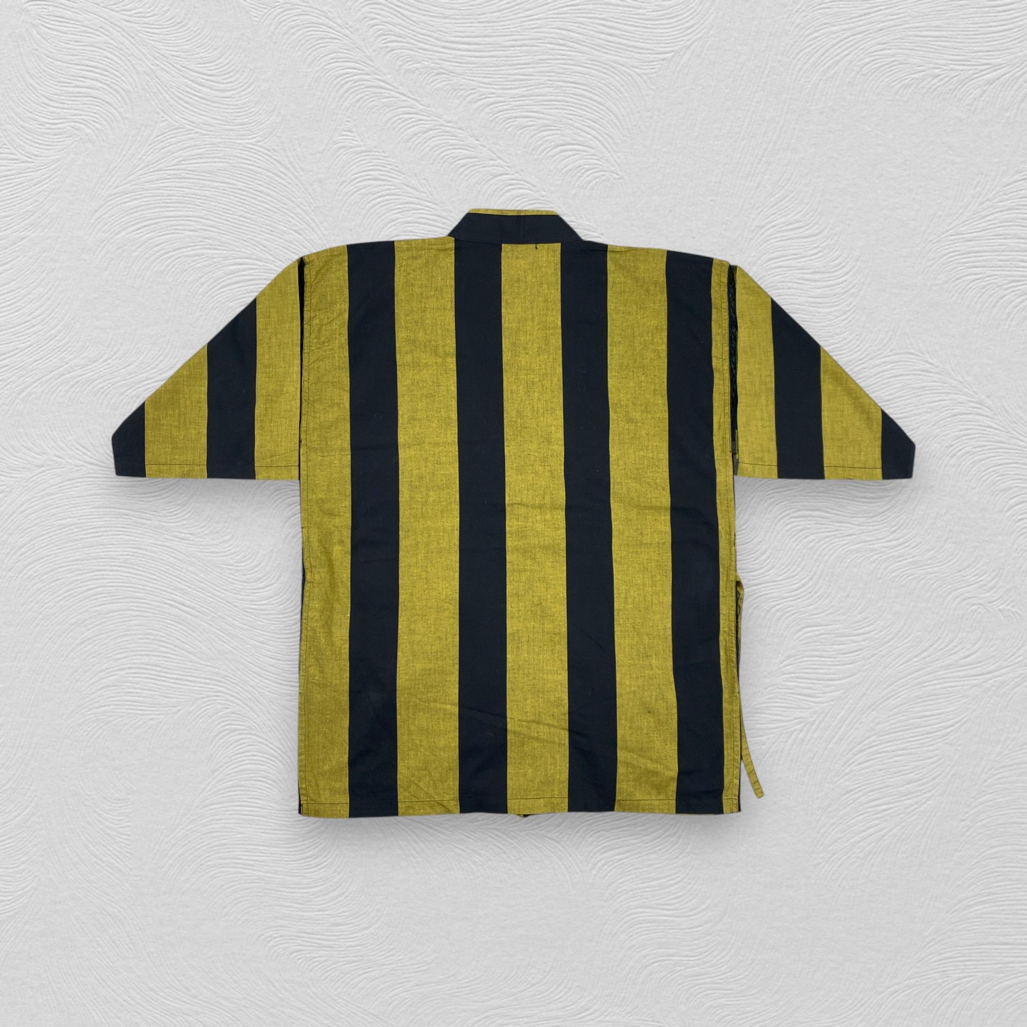 Japanese Brand Vintage Mr. Junko Vintage Robe Black Stripes -J285 Size US XS / EU 42 / 0 - 2 Thumbnail