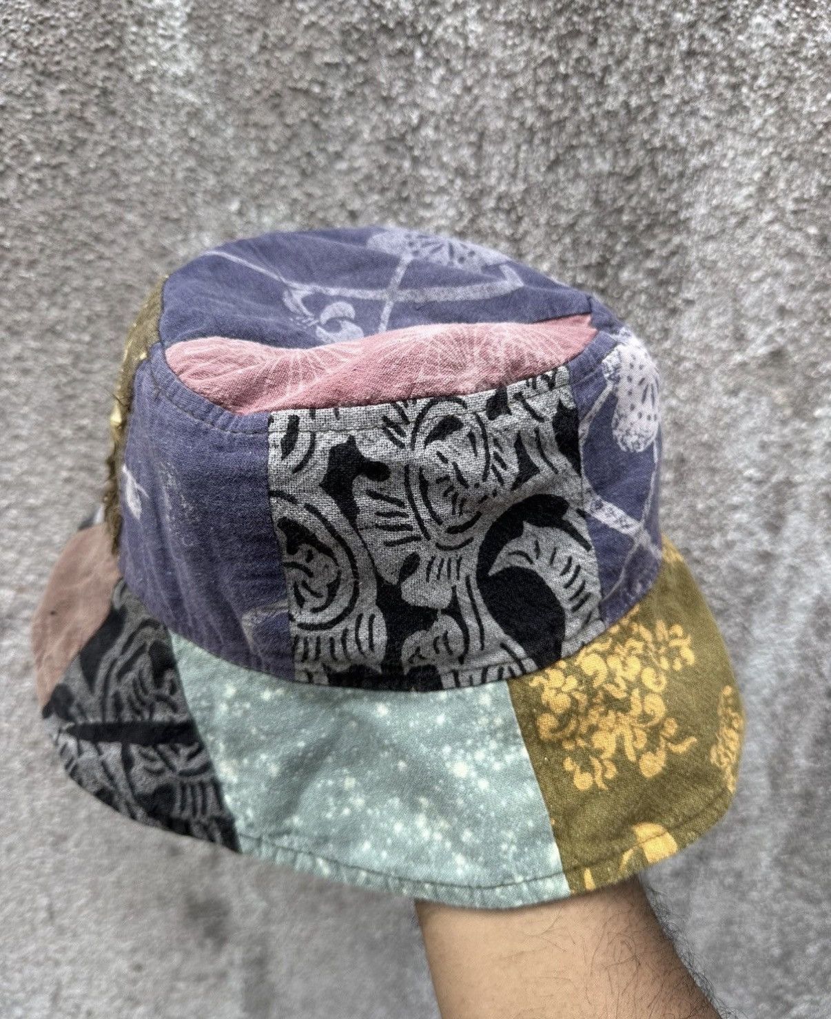 Japanese Brand VTG Patchwork Style Kapital Hat Size ONE SIZE - 4 Thumbnail