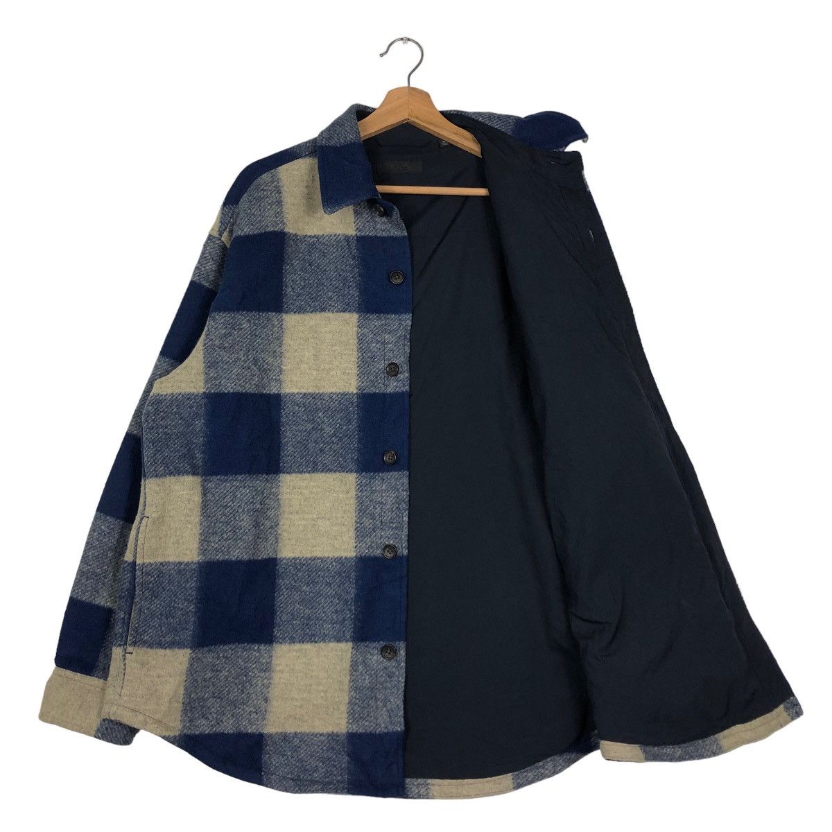 Japanese Brand 🔥Wool Shirt Jacket Uniqlo Issey Miyake Tartan Design Button Size US XL / EU 56 / 4 - 11 Thumbnail