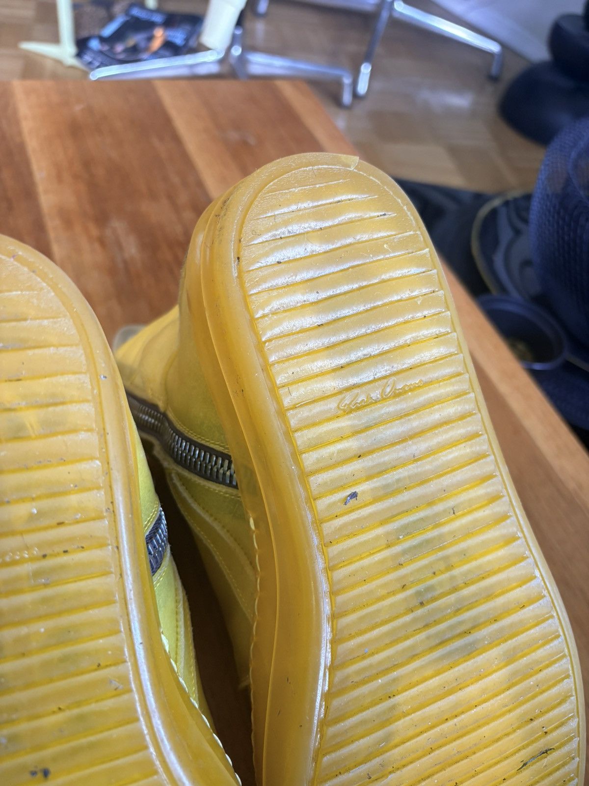 Rick Owens Rick Owens Geobaskets - Yellow Size US 11 / EU 44 - 7 Thumbnail
