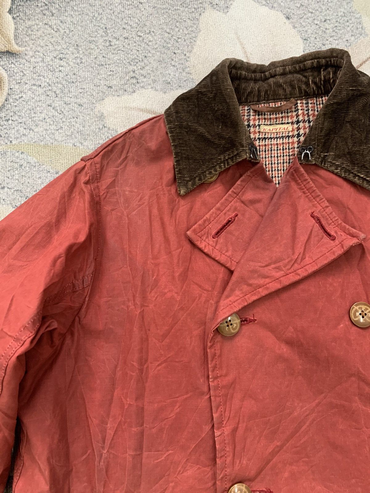 Kapital Kapital Waxed Blouson Jacket Double Breast Size US M / EU 48-50 / 2 - 5 Thumbnail