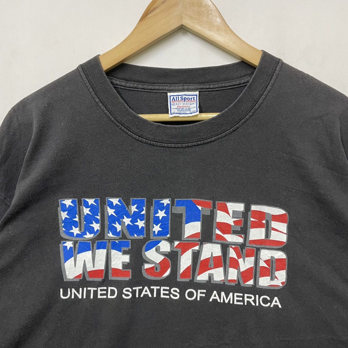 American Apparel Vintage 90s United We Stand Allsport Tag Size US XL / EU 56 / 4 - 2 Thumbnail