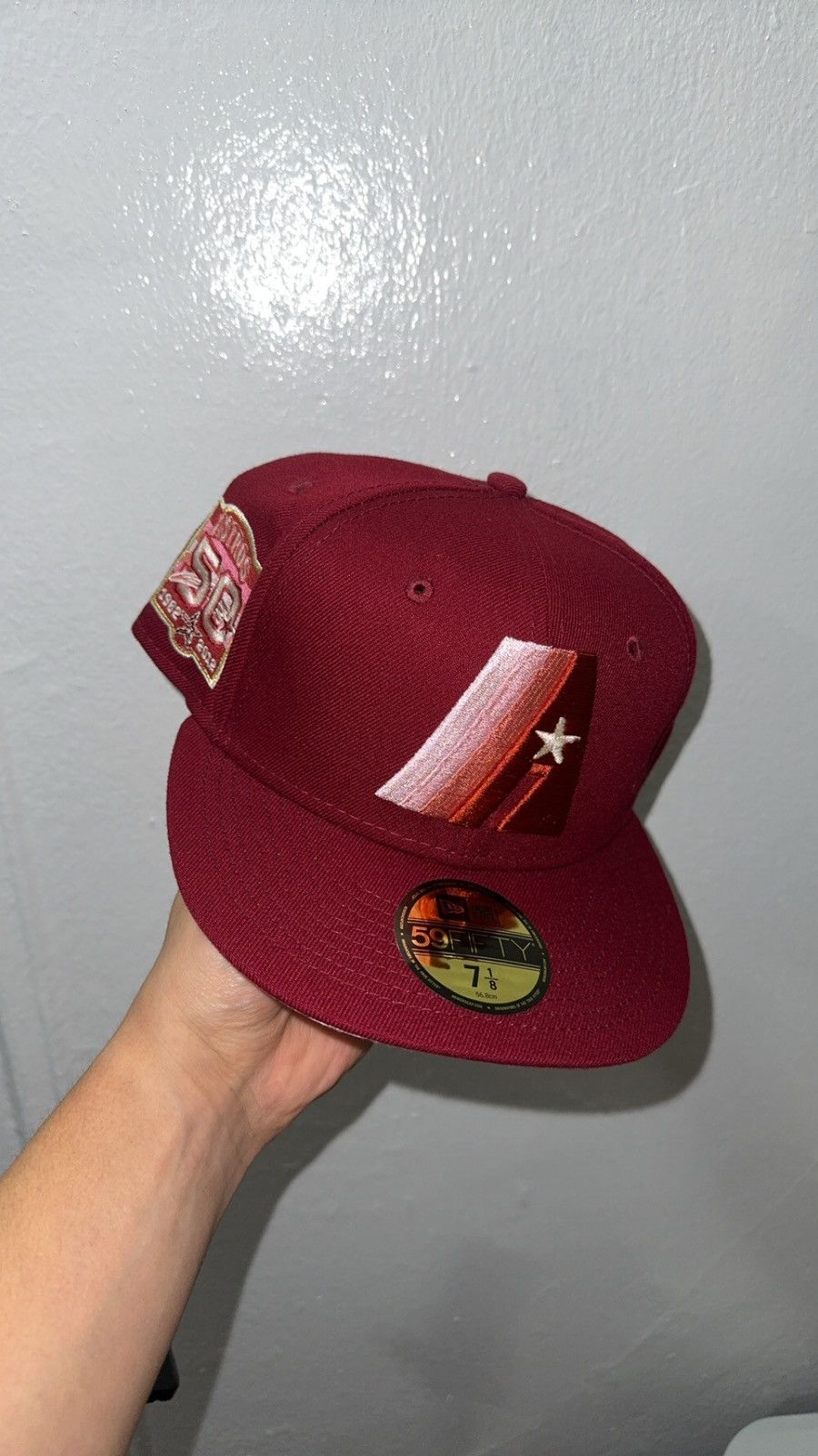 New Era Hatclub Red Houston Astros Fitted Hat size 7 1/8 Size ONE SIZE - 1 Thumbnail