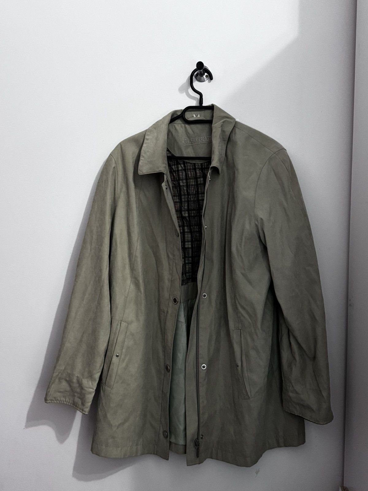 Other Krenzer Forest Green Trench Coat Double Breasted vintage Size XL / US 12-14 / IT 48-50 - 2 Thumbnail