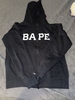 Bape happy new year store spell out hoodie grey