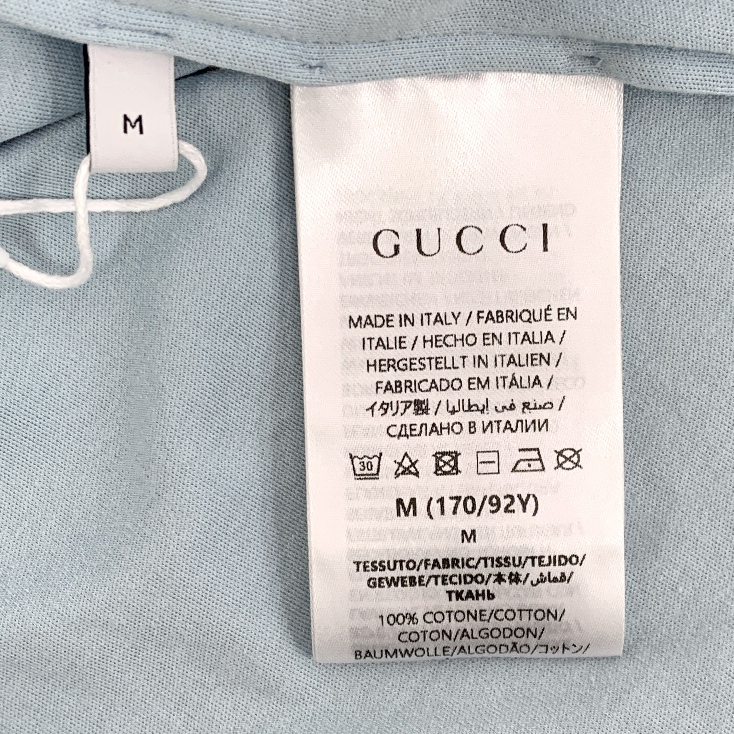 Gucci Gucci Logo T-Shirt Blue (M) Size US M / EU 48-50 / 2 - 7 Thumbnail