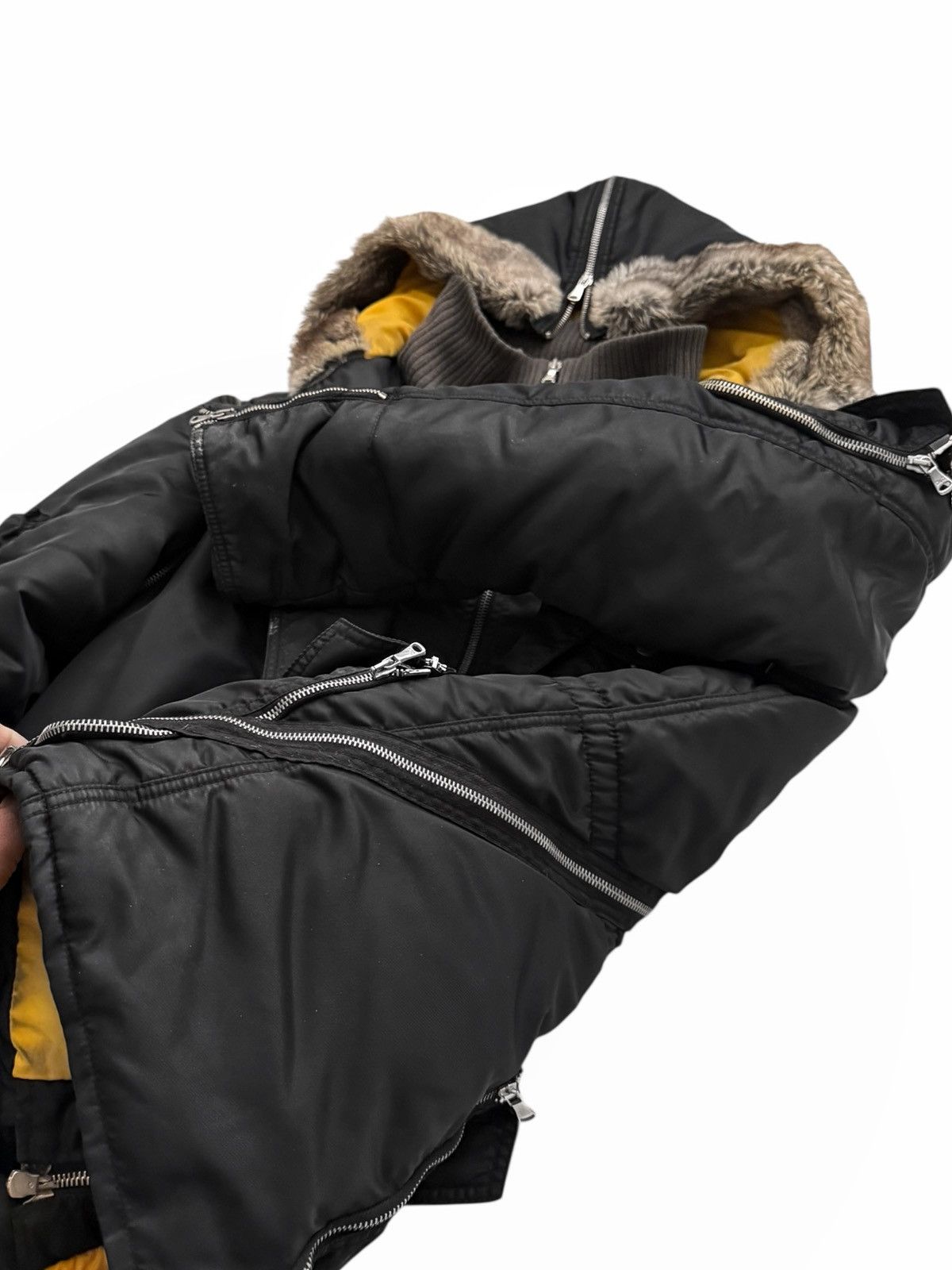 Dolce & Gabbana 2003 GRAIL Spiral Zipper Fur Cargo Parka Size US M / EU 48-50 / 2 - 4 Thumbnail