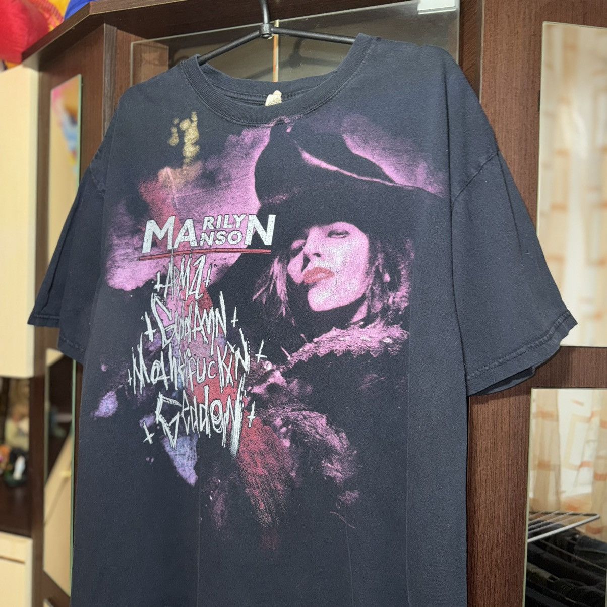 Band Tees Vintage 2009 Marilyn Manson “We’re From America” T-Shirt Size US XL / EU 56 / 4 - 3 Thumbnail