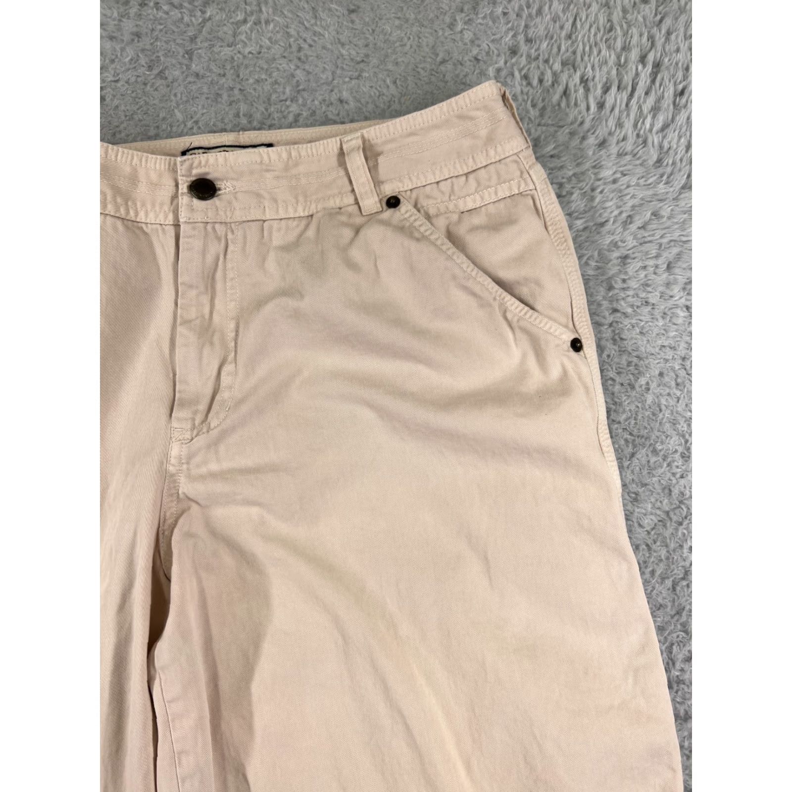 Vintage Caribbean Joe Capri Pants Womens 14 Light Pink Twill Golf Casual Resort Size 36" / US 14 / IT 50 - 5 Thumbnail
