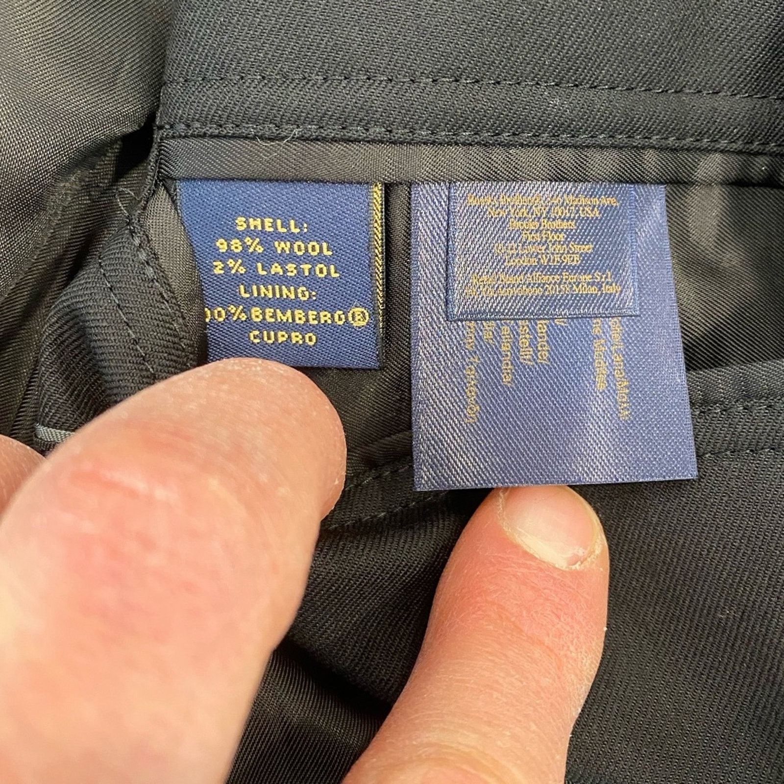 Brooks Brothers NWOT Brooks Brothers Select Solid Black Suit Blazer - 42L Size 42L - 8 Thumbnail