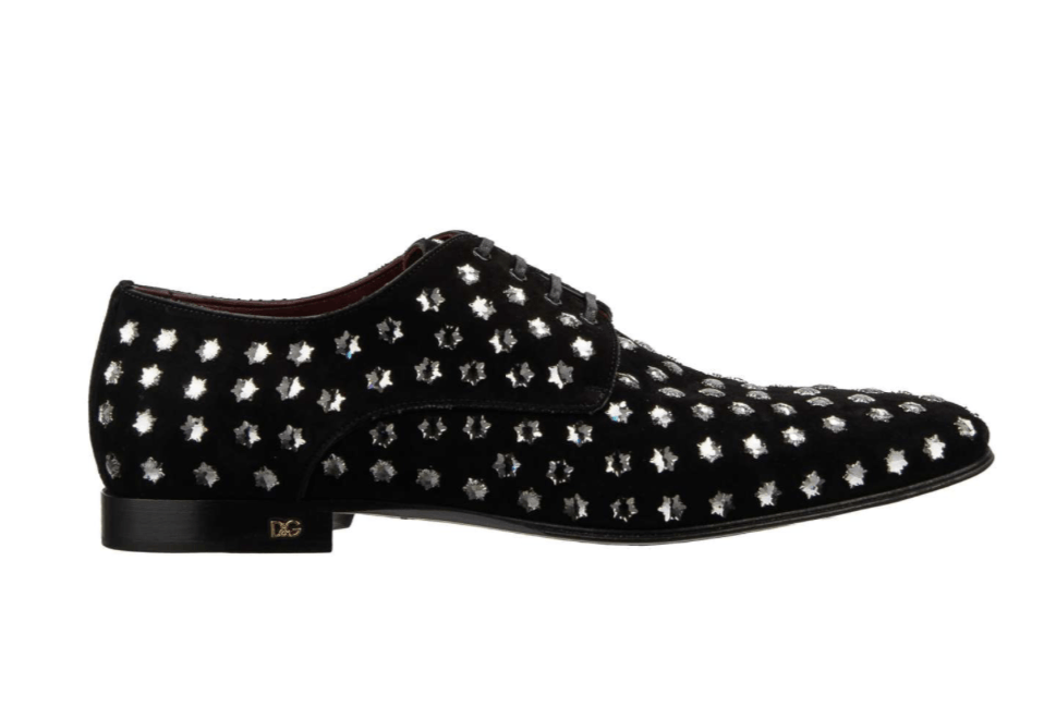 Dolce & Gabbana Dolce and Gabbana Crystal Star Suede Studded Derby Size US 8.5 / EU 41-42 - 9 Thumbnail