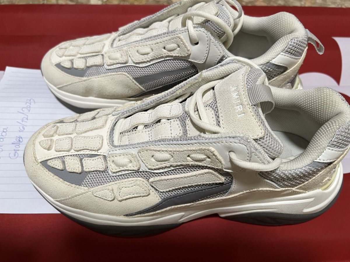 Amiri Amiri Bone Runner white/grey | Grailed