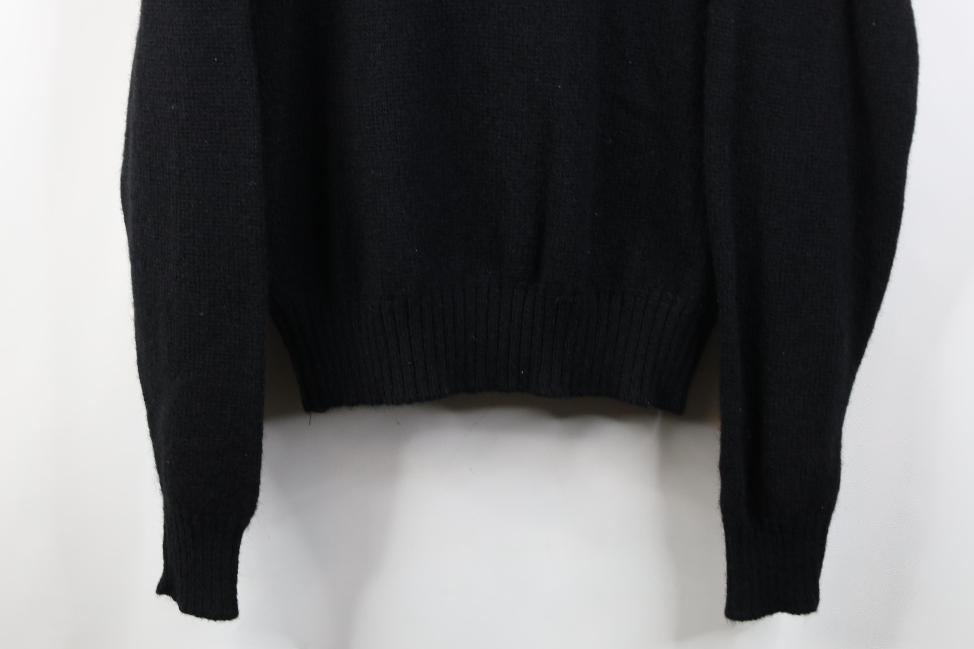 Vintage Vintage 70s Streetwear Wool Blend Knit Sweater Black USA Size US M / EU 48-50 / 2 - 3 Thumbnail