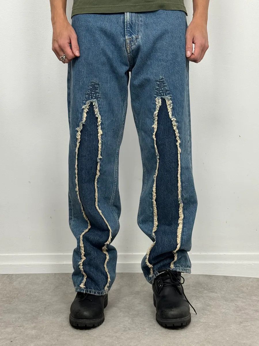Our Legacy Our Legacy Blue Distressed Denim Jeans Size US 32 / EU 48 - 1 Thumbnail