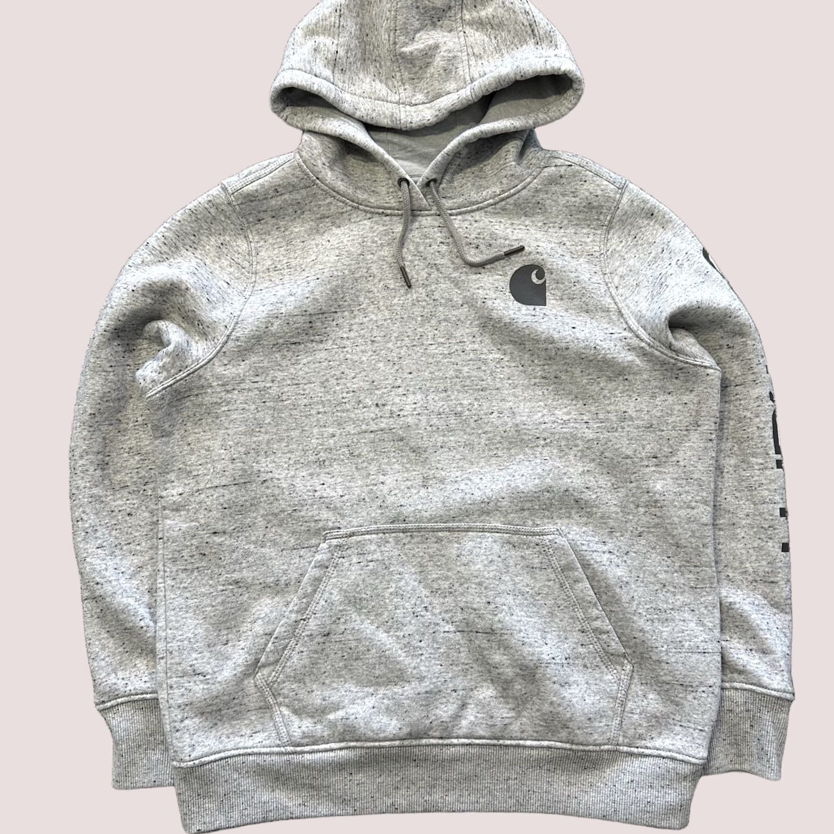 Carhartt Carhartt Hoodie Womens L Relaxed Fit Clarksburg Hooded Sweatshirt Heather Grey Hoodie Women L Gray Size L / US 10 / IT 46 - 1 Thumbnail