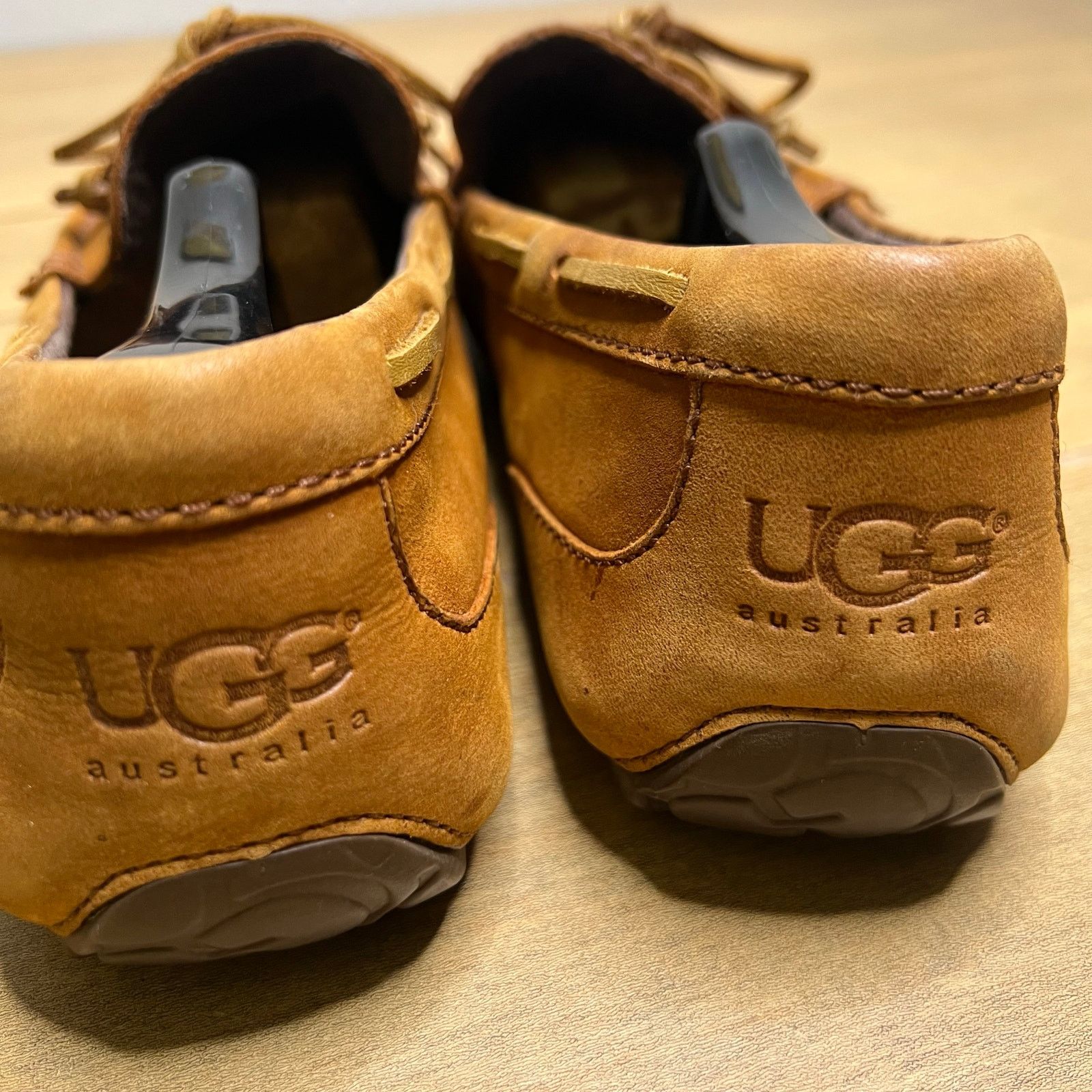 Ugg UGG Slippers Mens 10 Loafers Chester Brown Leather Slip On Size US 10 / EU 43 - 5 Thumbnail