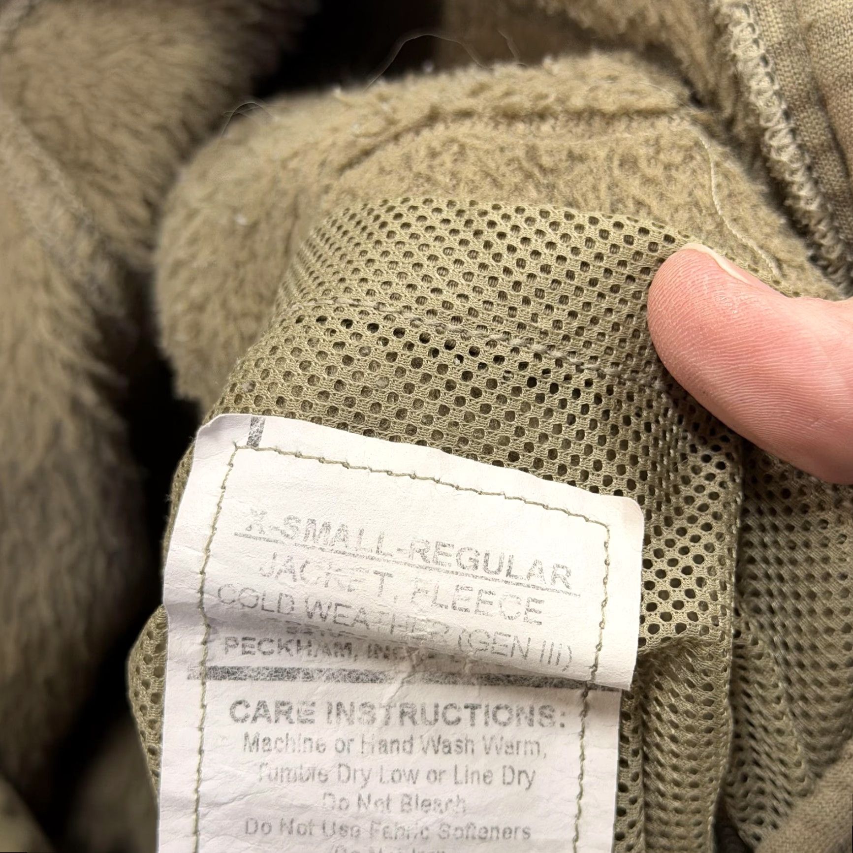 Vintage Peckham Jacket Mens XS Brown Fleece Cold Weather GEN III Army Military USA Jacket Short Zip Casual Workwear Size US XS / EU 42 / 0 - 2 Thumbnail