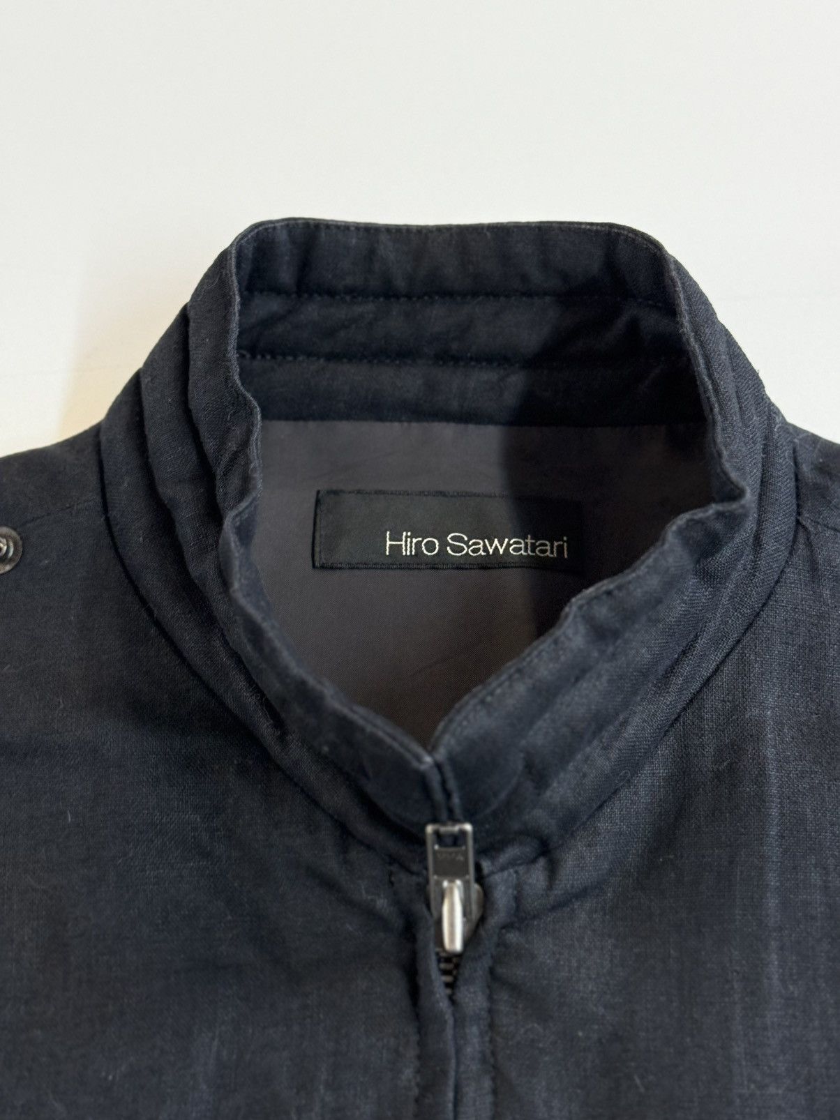 Japanese Brand Hiro Sawatari Linen Moto Bomber Jacket — Made in Japan Size US L / EU 52-54 / 3 - 17 Thumbnail