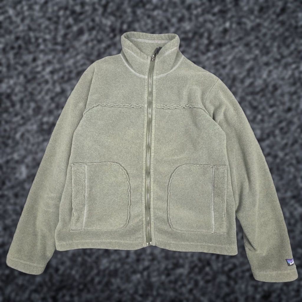 Patagonia VINTAGE Patagonia Synchilla Full Zip Jacket Women's Small Green USA Regular/Basic Jacket, Fleece, Pocketed, Classic Outdoor Retro Size S / US 4 / IT 40 - 1 Thumbnail