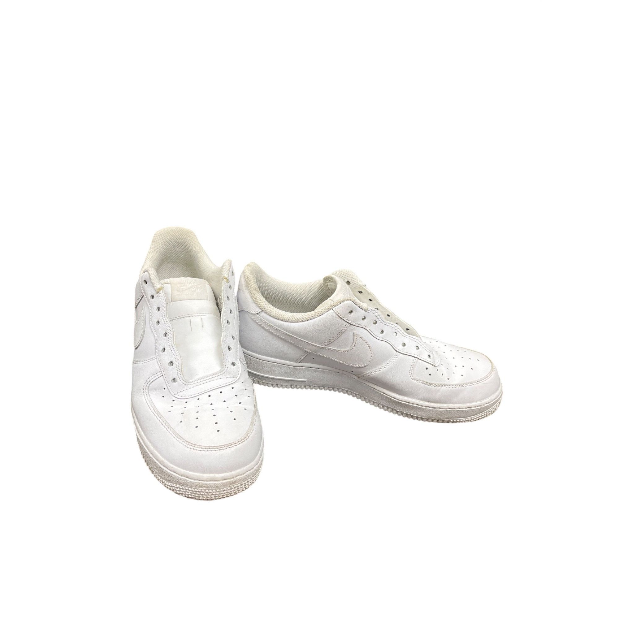 Nike Nike Air Force 1 mens white leather low top athletic sneaker Size US 9.5 / EU 42-43 - 1 Thumbnail