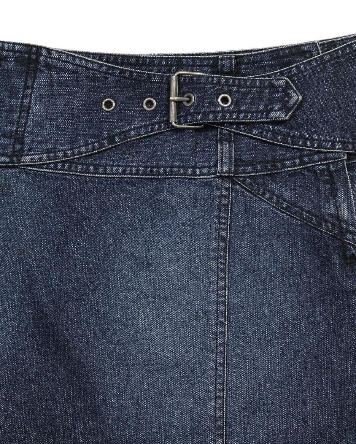 Armani Exchange 1990S ARMANI EXCHANGE DENIM BUCKLE SKIRTS Size 37" - 3 Thumbnail