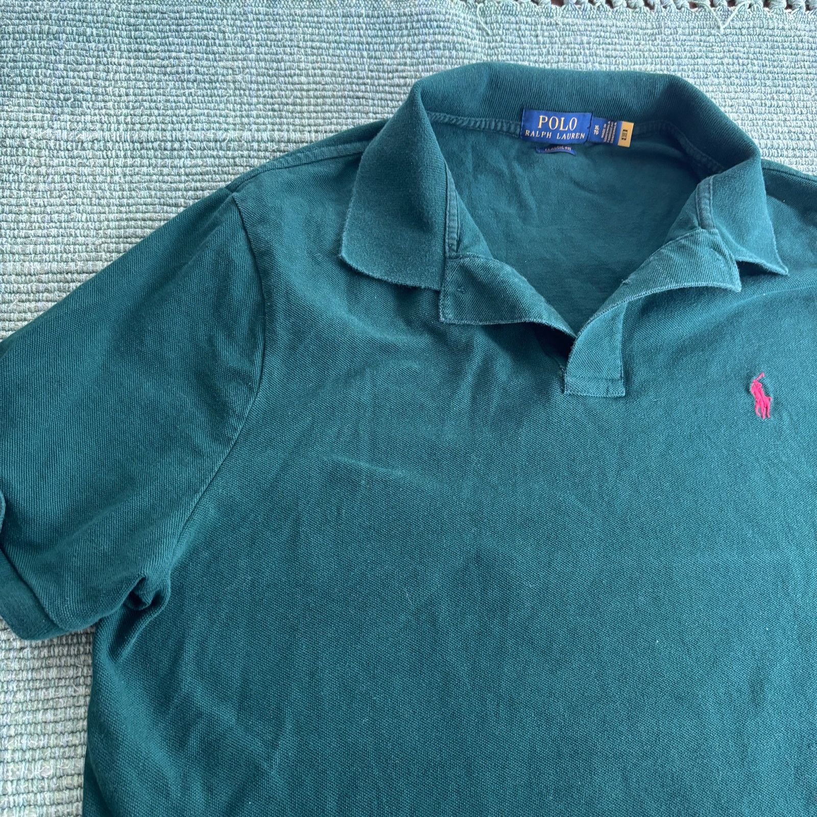 Polo Ralph Lauren Modern pre-owned Polo Ralph Lauren green collared polo shirt Size US XL / EU 56 / 4 - 6 Thumbnail