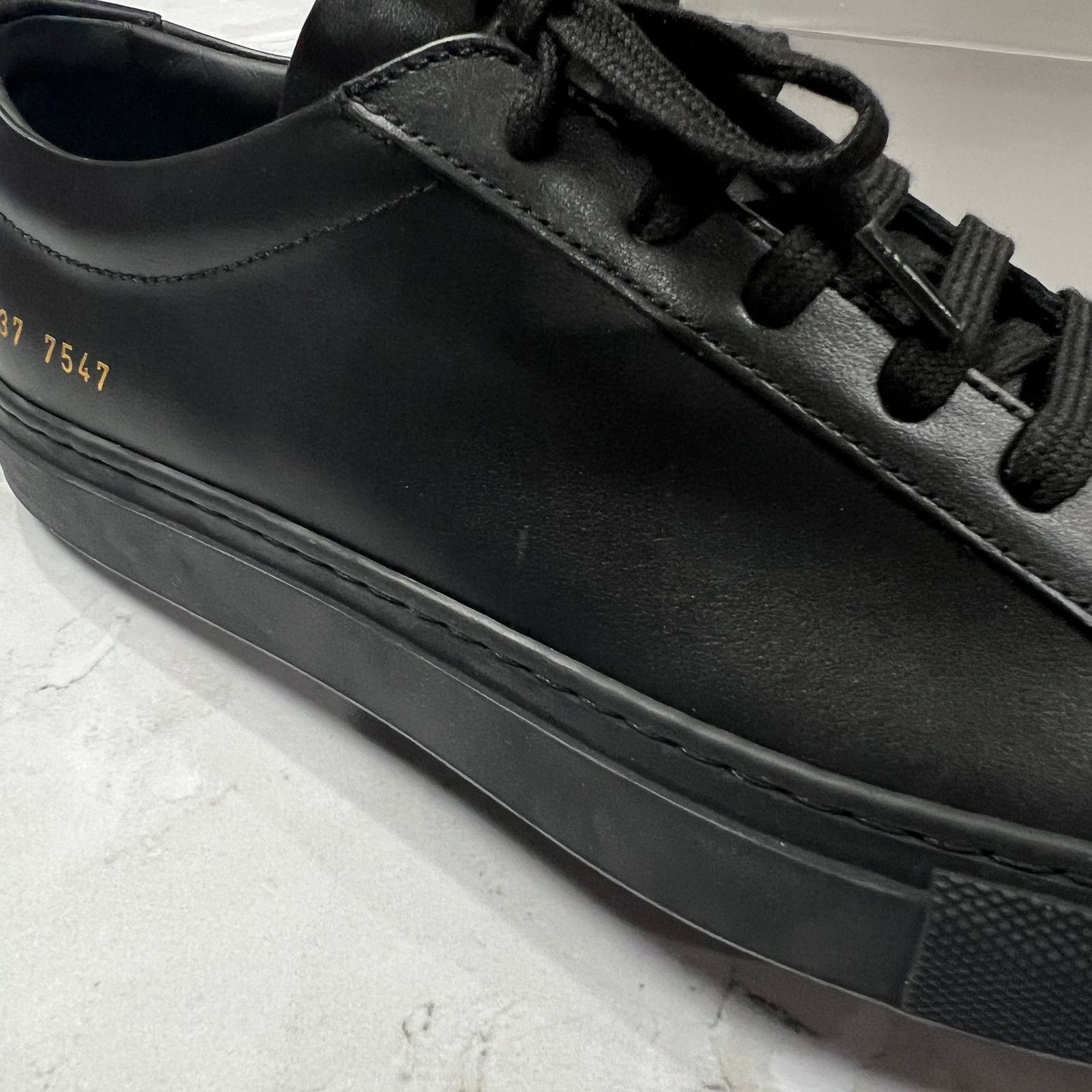 Common Projects Common Projects Achilles Low Black Leather Sneakers EU37 Size US 6.5 / IT 36.5 - 7 Thumbnail