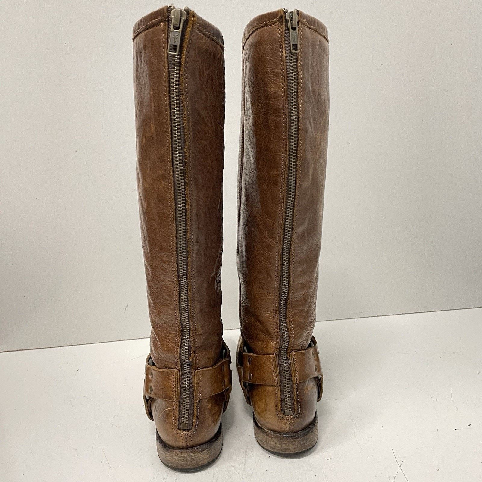 Frye Frye Phillip Riding Boots Sz 7 Soft Vintage Leather Harness Size US 7 / IT 37 - 9 Thumbnail