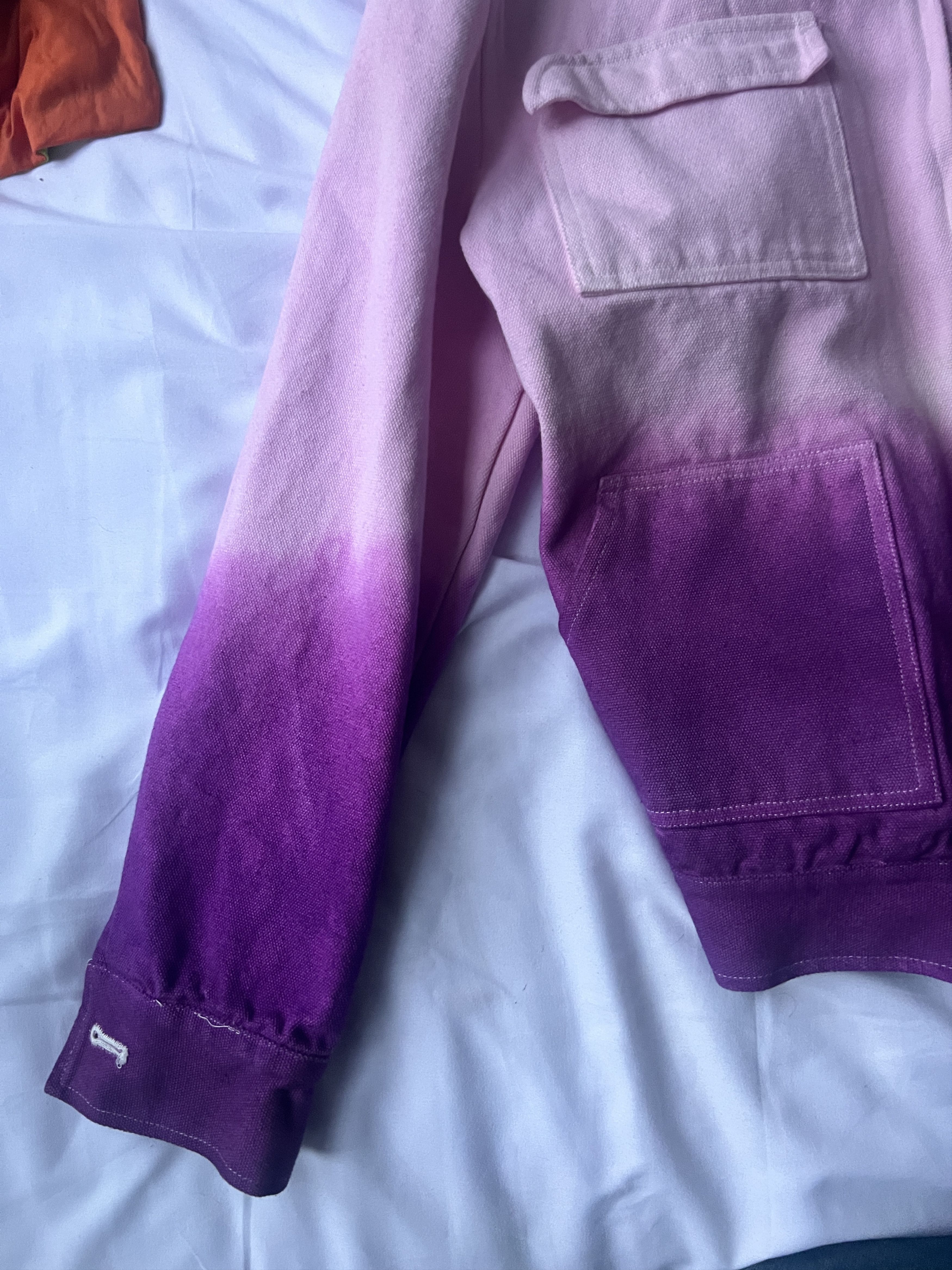 Advisry Clothing Pink Purple Tie-Dye Denim Jacket Size M / US 6-8 / IT 42-44 - 3 Thumbnail